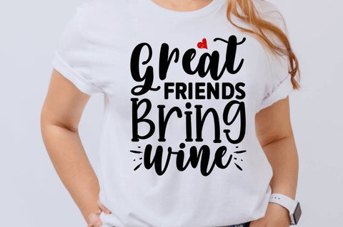 Great friends bring wine SVG SVG Regulrcrative 
