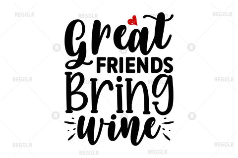 Great friends bring wine SVG SVG Regulrcrative 