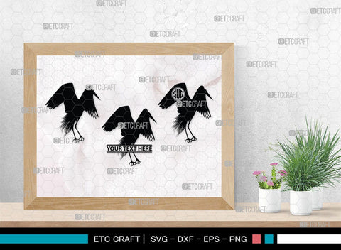 Great Heron Monogram, Great Heron Silhouette, Great Heron SVG, Heron Svg, Bird Svg, Bird Heron Svg, SB00275 SVG ETC Craft 