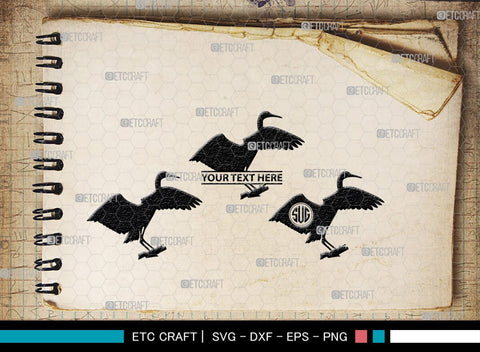 Great Heron Monogram, Great Heron Silhouette, Great Heron SVG, Heron Svg, Bird Svg, Bird Heron Svg, SB00275 SVG ETC Craft 
