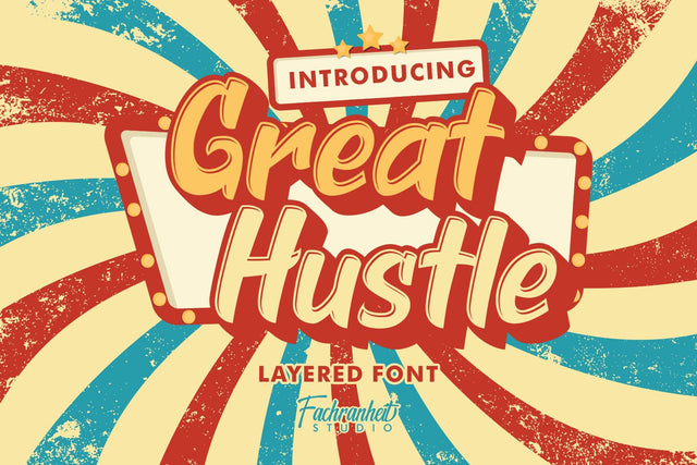Great Hustle Font Fachranheit Studio