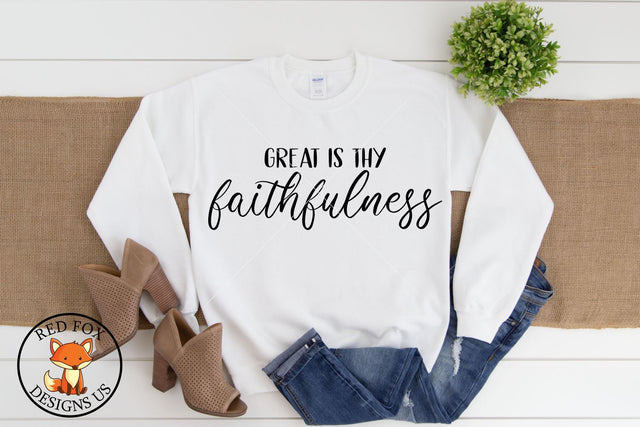 Great Is Thy Faithfulness Svg Png Dxf, Scripture Svg SVG RedFoxDesignsUS 