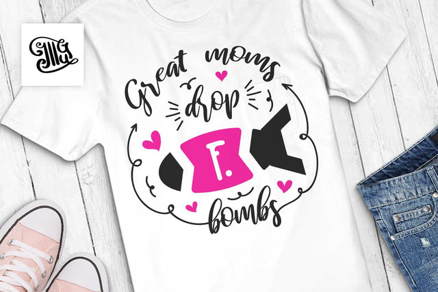 Great moms drop f-bombs svg | Mother's Day SVG | Mom funny sayings SVG Illustrator Guru 