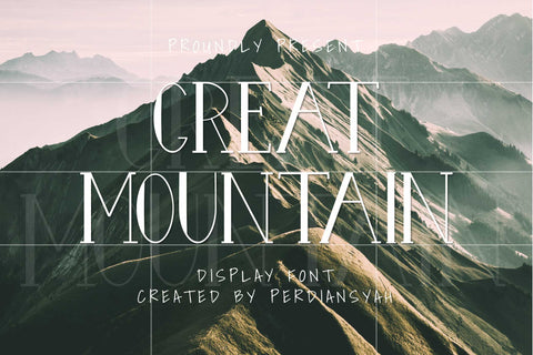 Great Mountain Display Font Font nearzz 