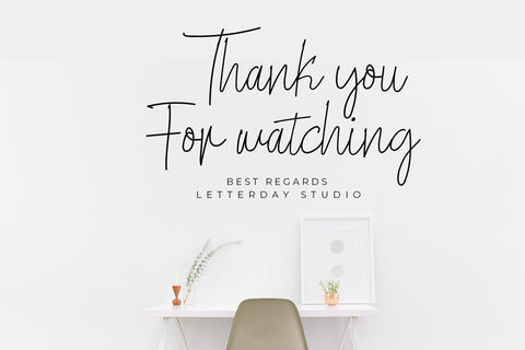 Great Signature Font LetterdayStudio 