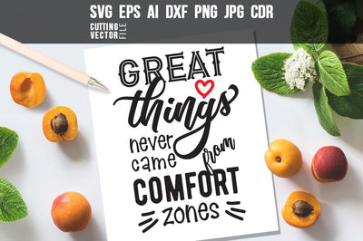 Great things never came SVG SVG VectorSVGdesign 