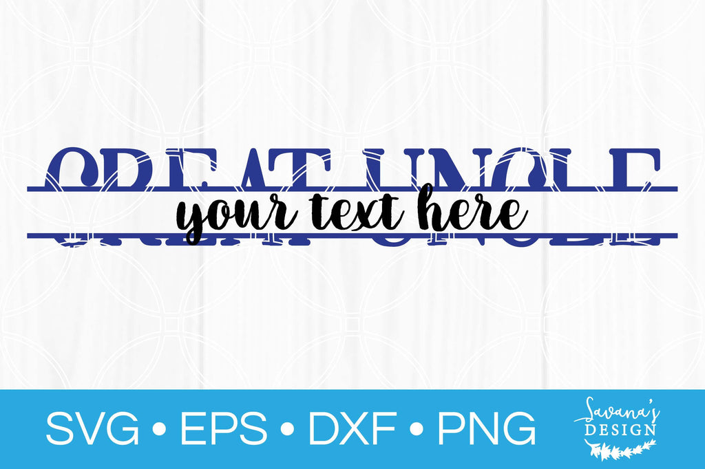 Great Uncle Split Monogram SVG - So Fontsy