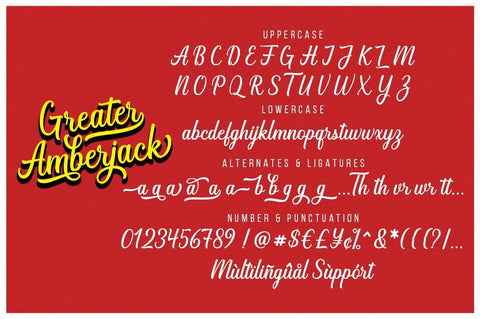 Greater Amberjack Font Megatype 