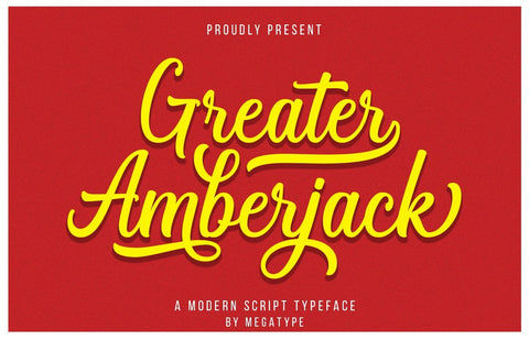 Greater Amberjack Font Megatype 