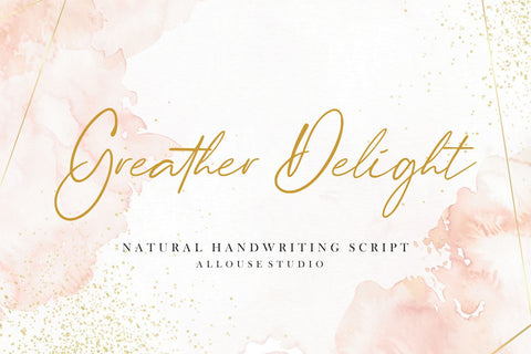 Greater Delight Font Allouse.Studio 