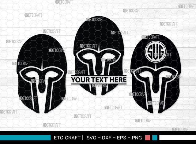 Greek Helmet Monogram, Greek Helmet Silhouette, Greek Helmet SVG, Spartan Helmet Svg, Trojan Svg, Warrior Helmet Svg, Spartan Svg, SB00442 SVG ETC Craft 
