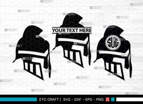 Greek Helmet Monogram, Greek Helmet Silhouette, Greek Helmet SVG, Spartan Helmet Svg, Trojan Svg, Warrior Helmet Svg, Spartan Svg, SB00442 SVG ETC Craft 