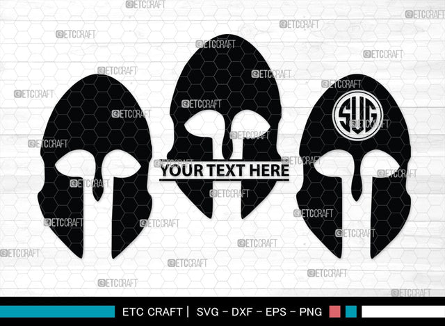 Greek Helmet Monogram, Greek Helmet Silhouette, Greek Helmet SVG, Spartan Helmet Svg, Trojan Svg, Warrior Helmet Svg, Spartan Svg, SB00442 SVG ETC Craft 