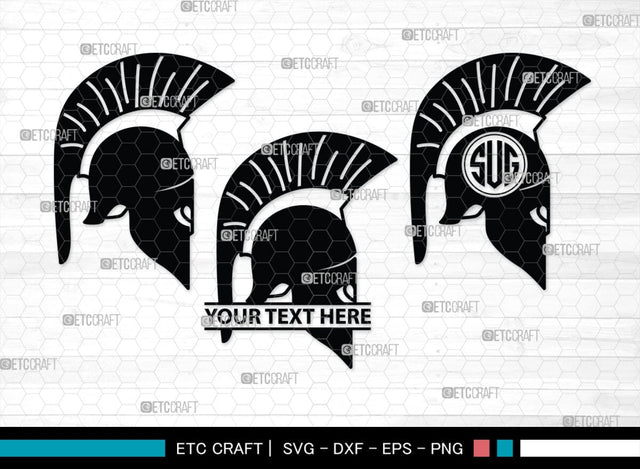 Greek Helmet Monogram, Greek Helmet Silhouette, Greek Helmet SVG, Spartan Helmet Svg, Trojan Svg, Warrior Helmet Svg, Spartan Svg, SB00442 SVG ETC Craft 