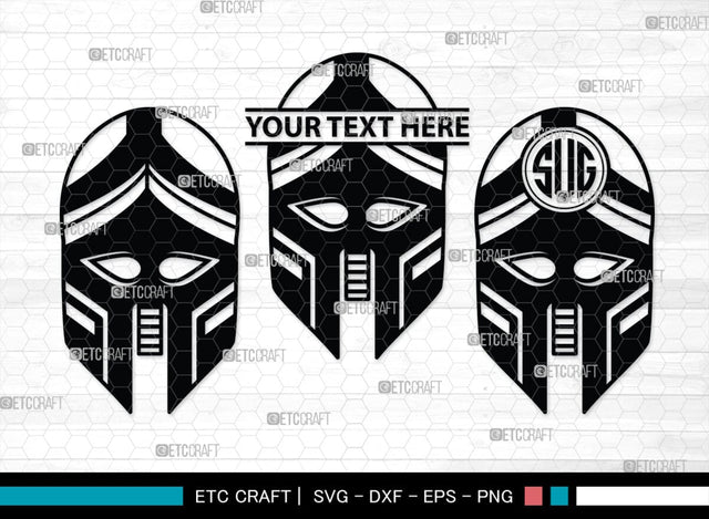 Greek Helmet Monogram, Greek Helmet Silhouette, Greek Helmet SVG, Spartan Helmet Svg, Trojan Svg, Warrior Helmet Svg, Spartan Svg, SB00442 SVG ETC Craft 