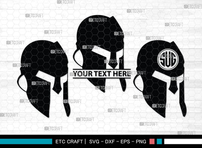 Greek Helmet Monogram, Greek Helmet Silhouette, Greek Helmet SVG, Spartan Helmet Svg, Trojan Svg, Warrior Helmet Svg, Spartan Svg, SB00442 SVG ETC Craft 