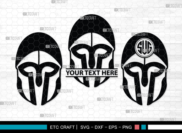 Greek Helmet Monogram, Greek Helmet Silhouette, Greek Helmet SVG, Spartan Helmet Svg, Trojan Svg, Warrior Helmet Svg, Spartan Svg, SB00442 SVG ETC Craft 