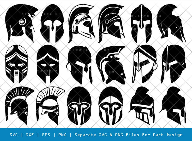 Greek Helmet SVG Cut Files | Greek Helmet Silhouette | Spartan Helmet Svg | Trojan Svg | Warrior Helmet Svg | Spartan Svg | Graduate Bundle SVG ETC Craft 