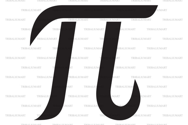 Greek letter Pi SVG TribaliumArtSF 