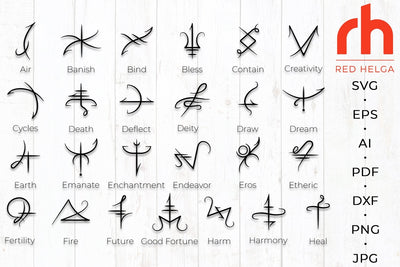 Greek symbols svg - Greek mythology svg - Woman tattoo svg SVG RedHelgaArt 
