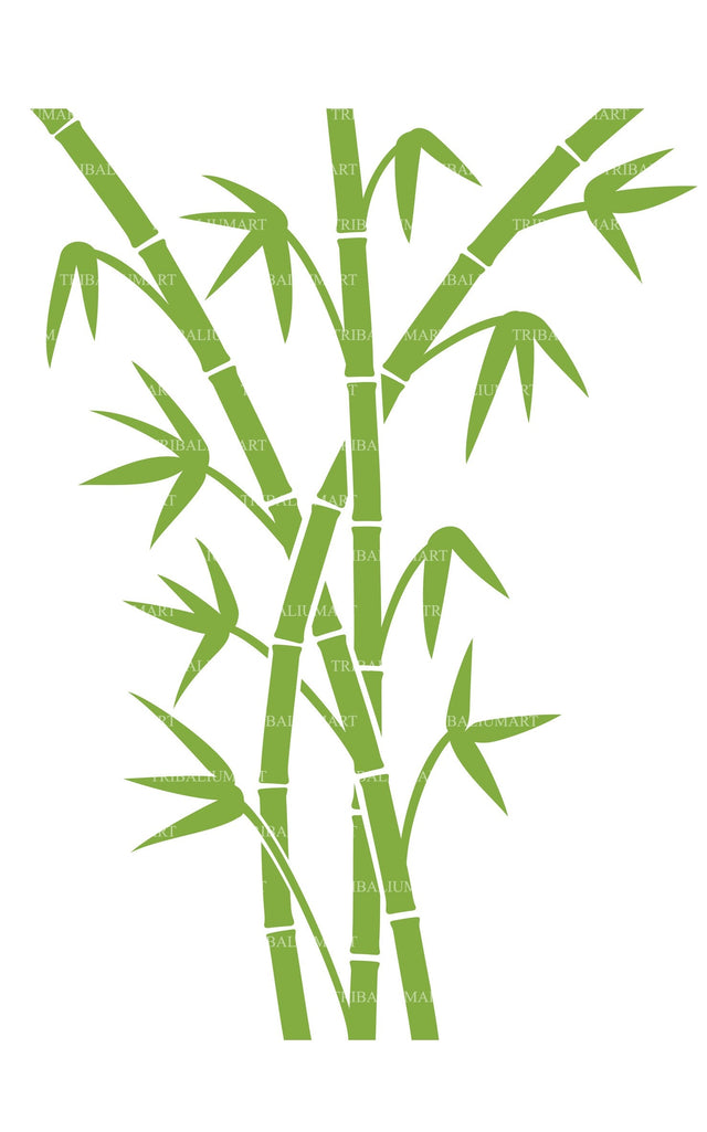 Green bamboo stems SVG TribaliumArtSF 