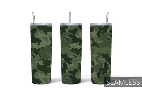 Green Camo Tumbler Sublimation Sublimation SvgOcean 