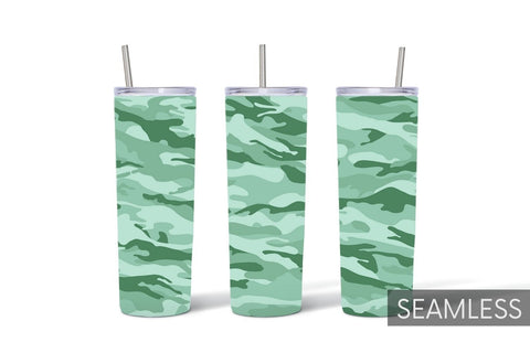 Green Camo Tumbler Sublimation Sublimation SvgOcean 