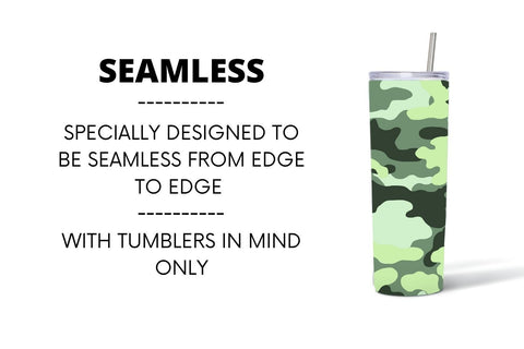 Green Camo Tumbler Sublimation Sublimation SvgOcean 