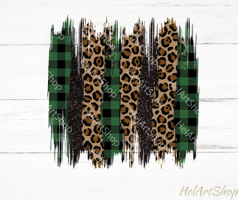 Green Christmas Brush stroke png, Sublimation png, Buffalo Plaid Sublimation _HelArtShop_ 