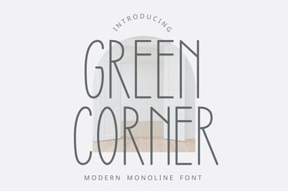 GREEN CORNER Font Chamsae Studio 