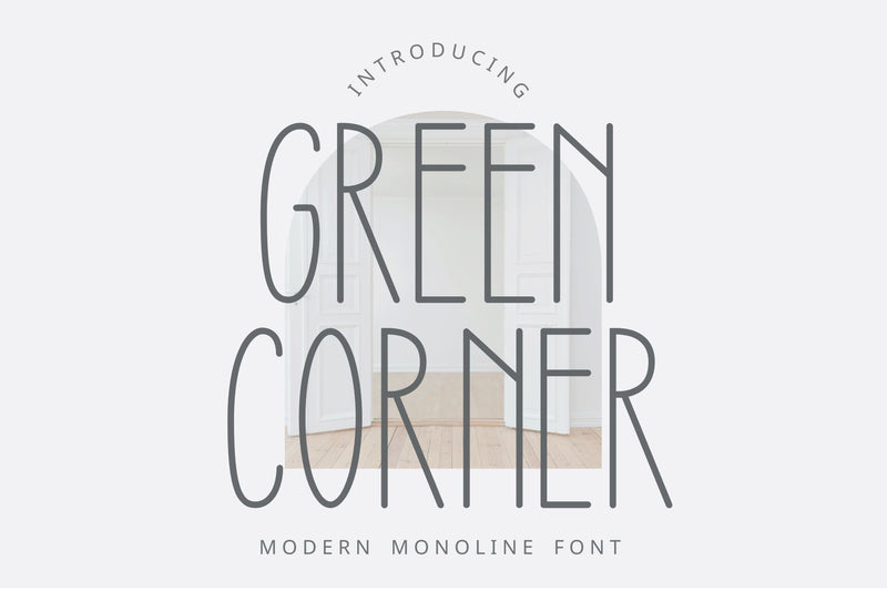 GREEN CORNER Font Chamsae Studio 