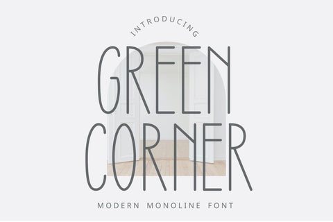 GREEN CORNER Font Chamsae Studio 