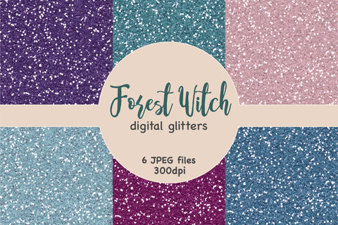 Green Glitter Background | Purple Sparkle Background Digital Pattern GlamArtZhanna 