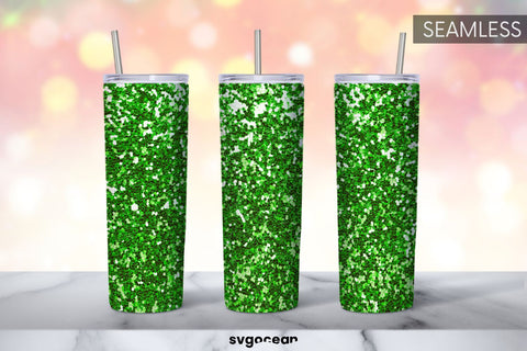 Green Glitter Tumbler Sublimation | PNG Bundle | Tumbler 20oz Sublimation SvgOcean 