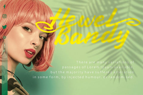 Green Leaf - Display Script Font PutraCetol Studio 