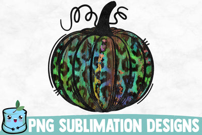 Green Leopard Sublimation Pumpkin Sublimation MintyMarshmallows 