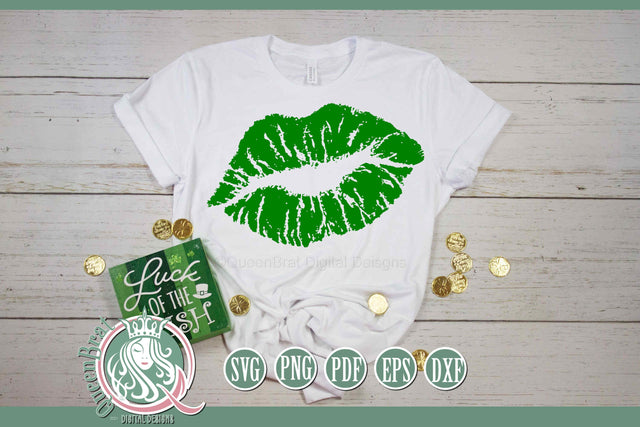 Green Lips SVG SVG QueenBrat Digital Designs 