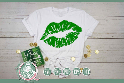 Green Lips SVG SVG QueenBrat Digital Designs 