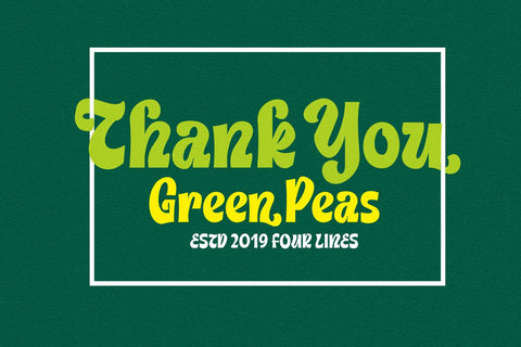 Green Peas - Decorative Font Font Four Lines Std. 