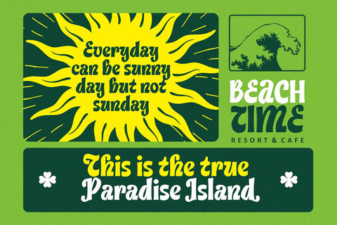 Green Peas - Decorative Font Font Four Lines Std. 