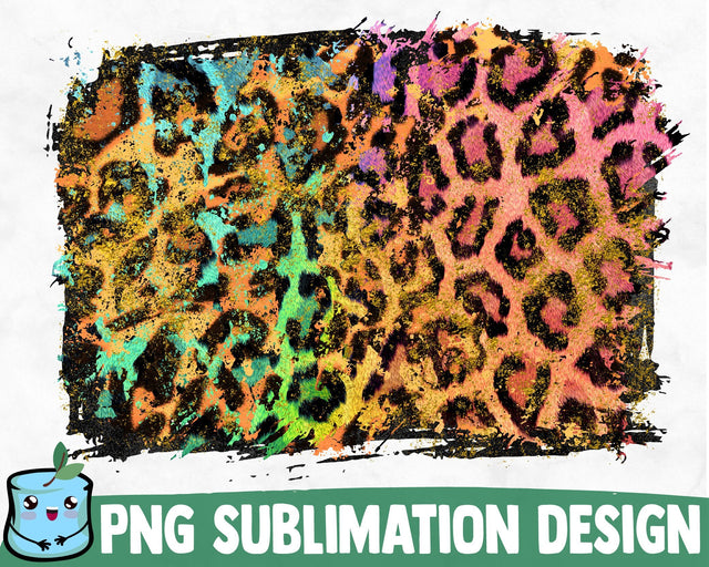 Green Pink Leopard Sublimation Background SVG MintyMarshmallows 