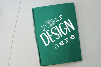 Green Planner Mock Ups, Notebook Mockup, Paper Sheet, Sketch Pad,Flat Lays Image, Mock up, Digital Templates, JPEG Image Mock Up Photo ArtStudio 