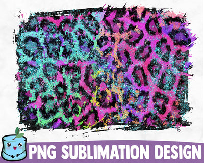 Green Purple Leopard Sublimation Background SVG MintyMarshmallows 
