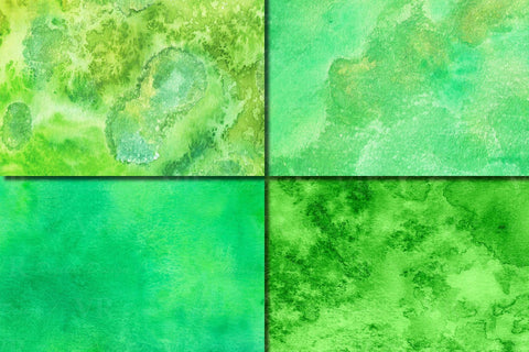 Green Watercolor Digital Papers / Textures / Backgrounds Digital Pattern VR Digital Design 
