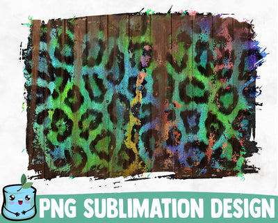 Green Wooden Leopard Sublimation Background SVG MintyMarshmallows 