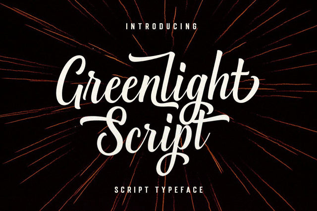 Greenlight Script Font Great Studio 