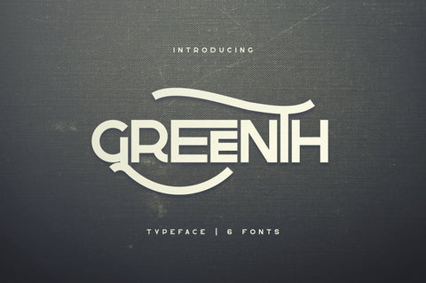 Greenth Display | Latin & Cyrillic Font VPcreativeshop 