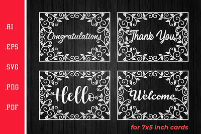 Greeting Cards Cut Files SVG 1 SVG Slim Studio 