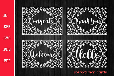 Greeting Cards Cut Files SVG 2 SVG Slim Studio 