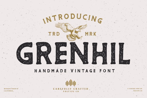 Grenhil - Vintage Font Font Vultype Co 